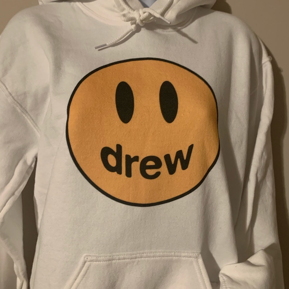 NEW! Smiley Face Bieber Hoodie Sweatshirt - Picture 8 of 13